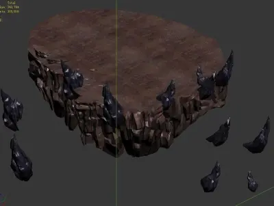 Stone Dragon Misfortune - Platform 02 3D model