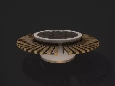 Flowerpot for plants Low-poly 3D model
