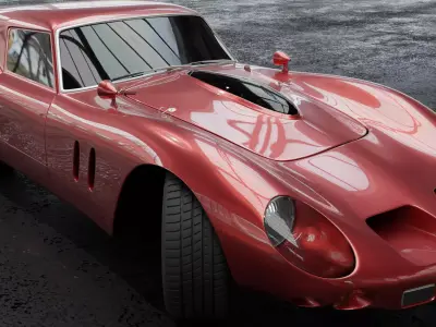 Ferrari 250 GT Breadvan Le Mans 1962f 3D model