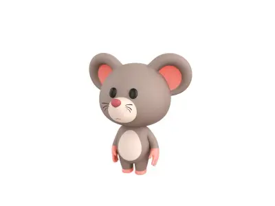Character184 Rigged Rat 3D model