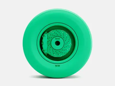 15x10 Magnum 500 Wheel Goodyear Polyglas L60-15 Tire 3D print model