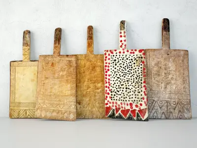 Wood African Decor 3D model