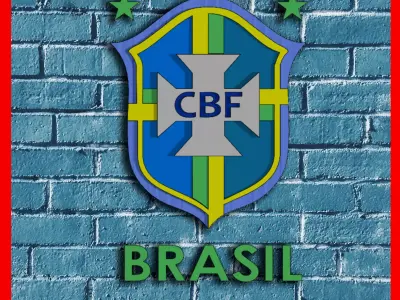 Brazilean National Team Emblem 3D print model