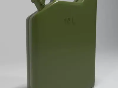 Canister army - military Free low-poly 3D model