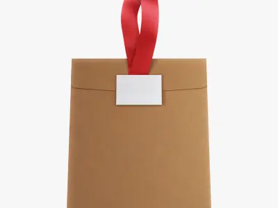 Gift Paper Bag M 1 3D model