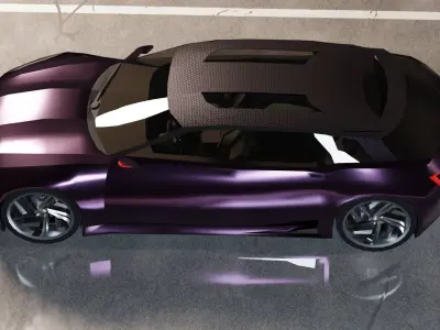 Citroen DS Numero 9 Low-poly 3D model