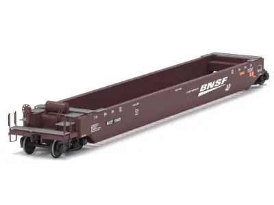Husky Stack Railcar BNSF 3D model