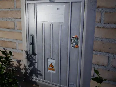 Electric panel Low-poly 3D model purchase
