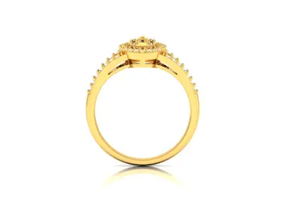 Solitaire Women Engagement Wedding Ring 3D print model