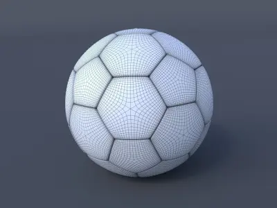 Soccer Ball 3D model 2