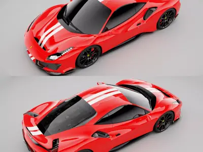 Ferrari 488 Pista 3D model