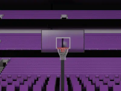 Basketball Stadium Low-poly 3D model