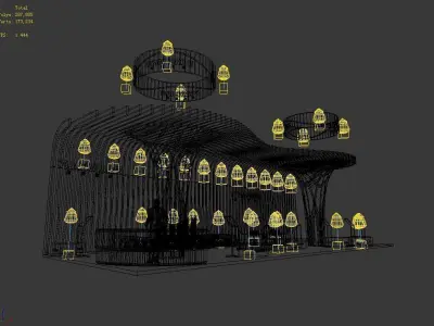 Booth - Area - 15X6-3DMAX2009-09 3D model