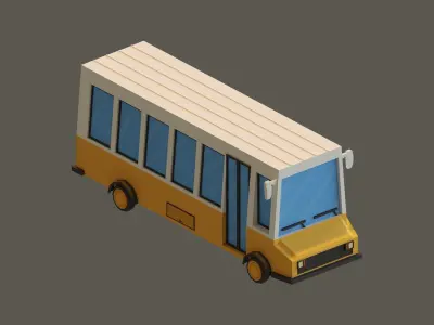 Low Poly Vehicles Low-poly 3D model buy