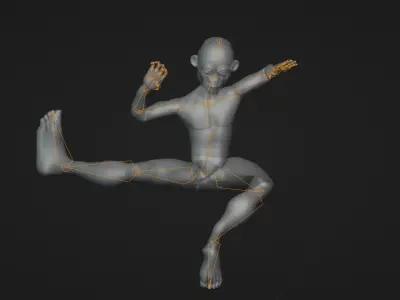 Armature Rig Animated 3D model
