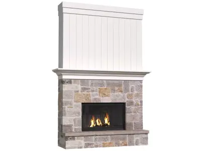 French Fireplace in Provence style 3D model