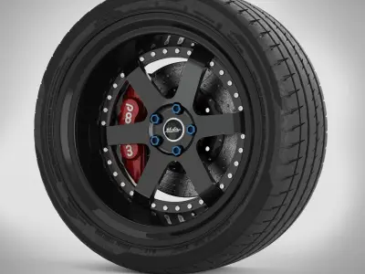 SSActive Garage GTR Wheels 3D model