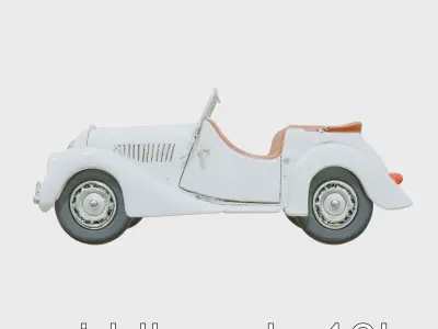 Percheron Horse Elegant Movement Model Low-poly 3D model