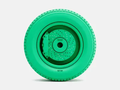 15x7 Cragar SS Wheel BFGoodrich Radial TA Tire 3D print model