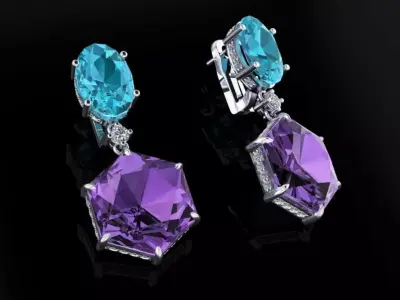 Earrings 09 3D print model