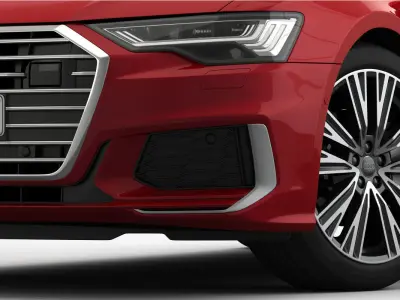 Audi A6 S-Line 2019 Detailed Interior 3D model