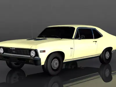 Chevrolet Nova SS 396 Low-poly 3D model