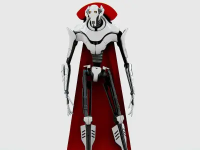 GRIEVOUS  Rigged for Unreal Engine - Unity - MIXAMO 3D model