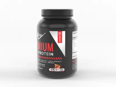 Protein Powder 3D model