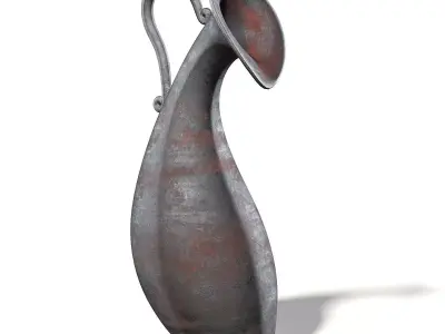 Metal Vase 3D Model 3D model