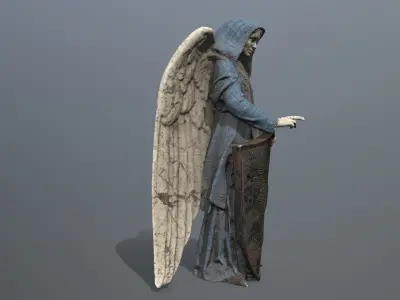 Woman Angel 1 Low-poly 3D model