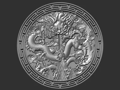 dragon 3 3D print model