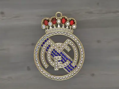 dije-Colgante Real Madrid 7g  3D print model