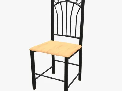 Seat Chair Low-poly 3D model