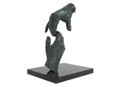 abstract sculpture Low-poly 3D model