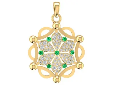 Luxury Star Diamond Pendant Jewelry 3D Model 1164 3D print model