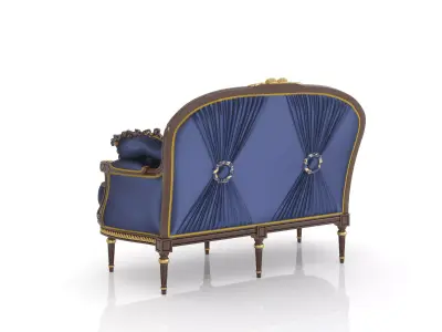 Royal classic duo sofa by Modenese 3D model