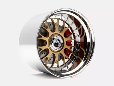 18x13 BBS E87 Wheel and Brake 3D print model