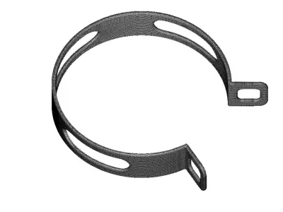 Motorcycle Silencer Bracket 3D print model