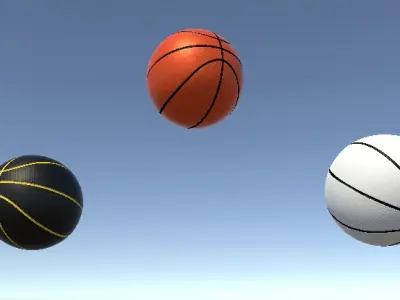 BasketBall Asset FBX Low-poly 3D model