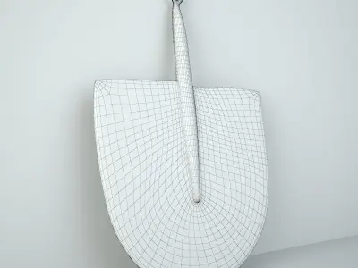African Handwoven Fan 30 3D model