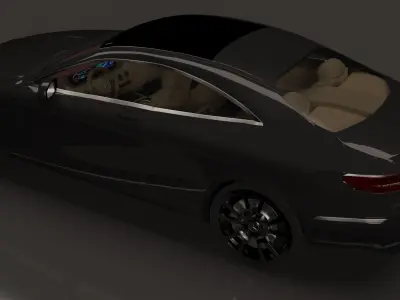 Mercedes-Benz S Class Coupe 3d car model 3D model