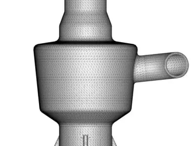 Cyclone Dust Collector 3D print model