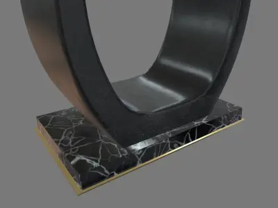 Modern Luxury Dinner Table Low-poly 3D model