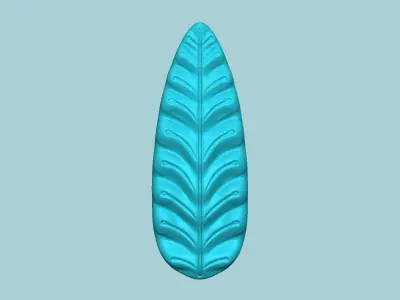 Fern Leaf Mould 02 - Artificial EVA Molding 3D print model