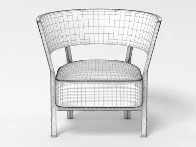 Tosai Lounge Chair 002 3D model