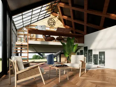 3D model of the bathroom 3D model