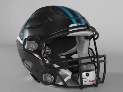 CAROLINA PANTHERS Helmet Football NFC SOUTH PBR updated 2025 3D model