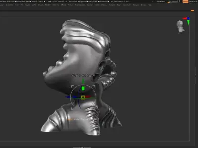 Modern Abstract Decorative sculpture 3d print model 123 3D print model