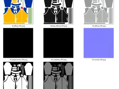 Raglan jacket 3d model 3D model