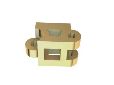 Riviera Bracelet Round 3mm Gold Silver 3D print model